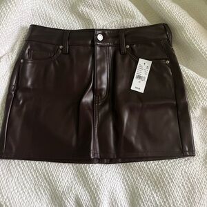 Leather pacsun mini skirt
